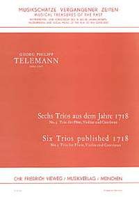 Telemann, G P: 6 Trios 3 D-Dur