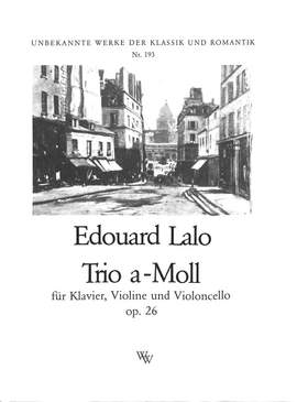 Lalo, É: Trio 3 a-moll op 26