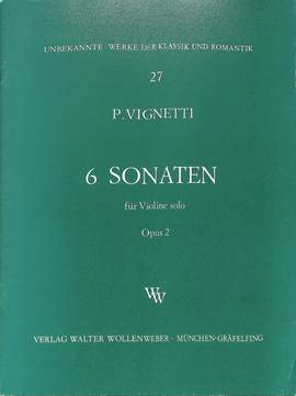 Vignetti, P: 6 Sonaten op 2