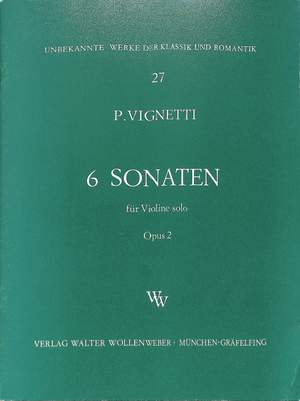 Vignetti, P: 6 Sonaten op 2