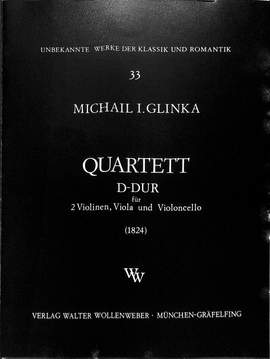Glinka, M: Quartett 1 D-Dur