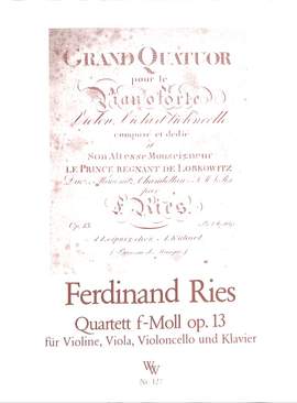 Ries, F: Quartett f-moll op 13