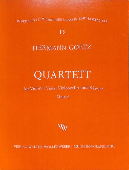 Goetz, H: Quartett op 6
