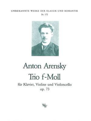 Arensky, A S: Trio f-moll op 73