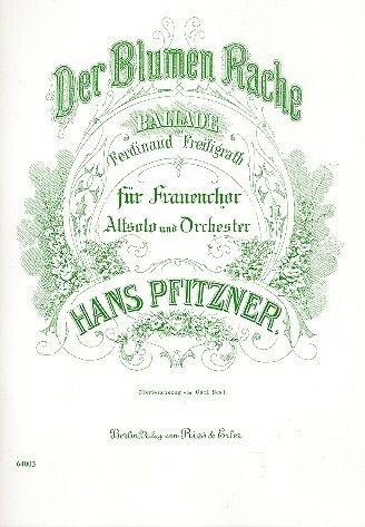 Pfitzner, H: Der Blumen Rache