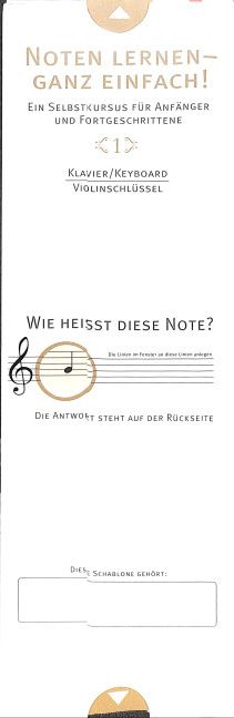 Noten lernen - ganz einfach (Bassschlüssel)