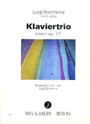 Boccherini, L: Trio e-moll op 12