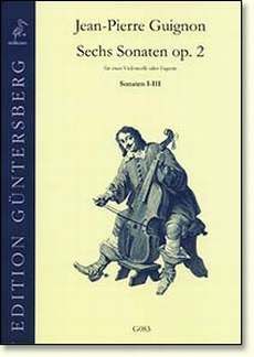 Guignon, J: 6 Sonaten 1 op 2 (Nr 1-3)