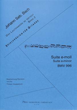 Bach, J S: Suite e-moll BWV 996
