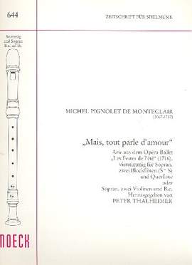 Monteclair, M P d: Mais tout parle d'amour