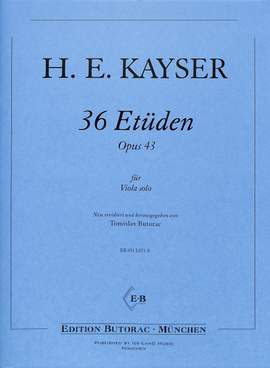 Kayser, H E: 36 Etüden op 43