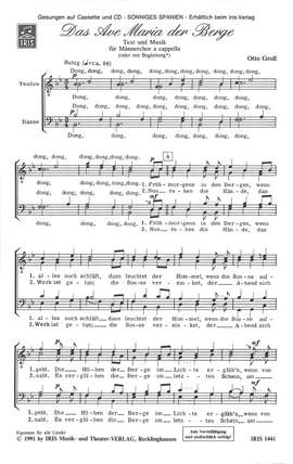 GROLL, O: Das Ave Maria der Berge