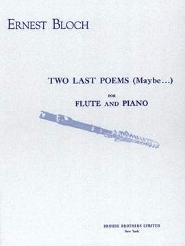 Bloch, E: Two last poems