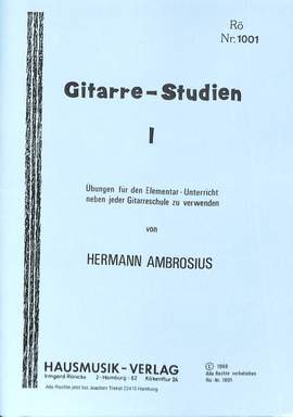 Ambrosius, H: Gitarre Studien 1