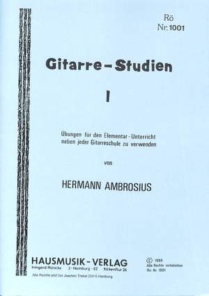 Ambrosius, H: Gitarre Studien 1