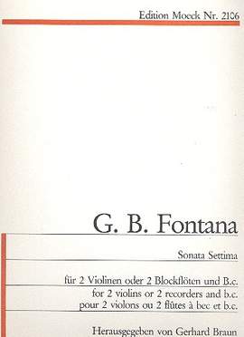 Fontana, G B: Sonata settima