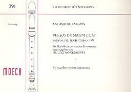 Cabezón, A d: Versos de Magnificat