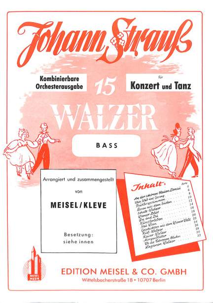 Strauß (Son), J: 15 Walzer
