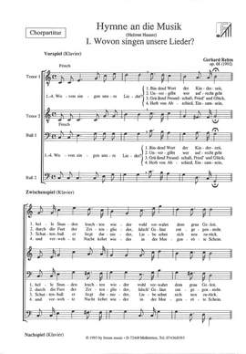 Rehm, G: Hymne an die Musik op 68