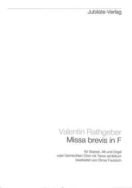 Rathgeber, J V: Missa brevis F-Dur