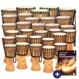 Percussion Plus Ghanaian djembe 30 player pack for secondary education