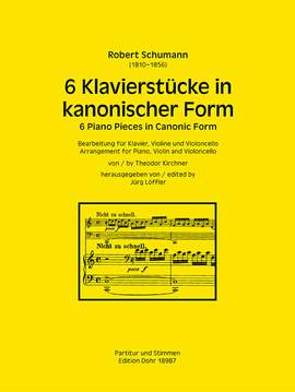 Schumann, R: Sechs Klavierstücke in kanonischer Form op. 56