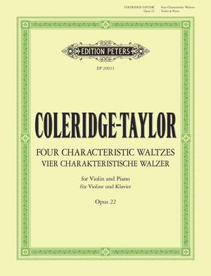 Coleridge-Taylor, S: Vier Charakteristischen Walzer Op. 22