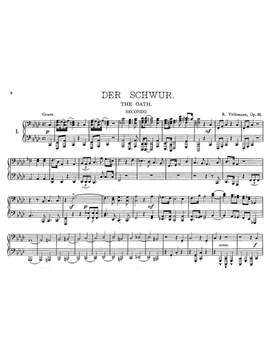 Volkmann, Robert: Visegrád, 12 Poésies musicales Op. 21 pour piano à 4 mains