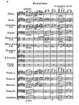 Gernsheim, Friedrich: Waldmeisters Brautfahrt op. 13, Ouvertüre