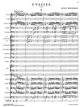 Meulemans, Arthur: Evasies voor orkest (Escapes for orchestra), 1954