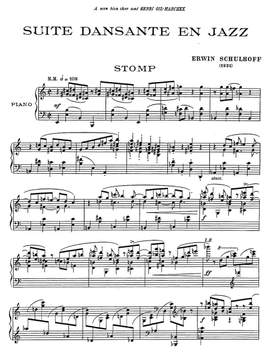 Schulhoff, Erwin: Suite dansante en jazz pour piano