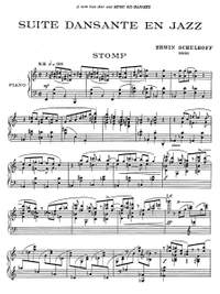 Schulhoff, Erwin: Suite dansante en jazz pour piano