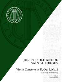 Saint-Georges, J B C d: Violin Concerto in D op. 2/2