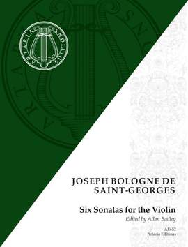Saint-Georges, J B C d: Six Sonatas for the Violin