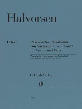 Halvorsen, J: Passacaglia, Sarabande con Variazioni nach Händel