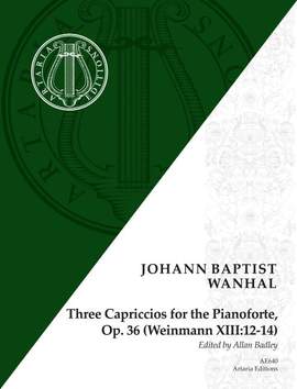 Wanhal, J B: Three Capriccios for the Pianoforte op. 36 Weinmann XIII:12-14
