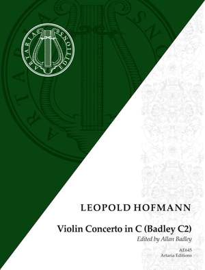Hofmann, L: Violin Concerto in C C major Badley C2