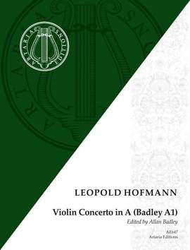 Hofmann, L: Violin Concerto in A A major Badley A1