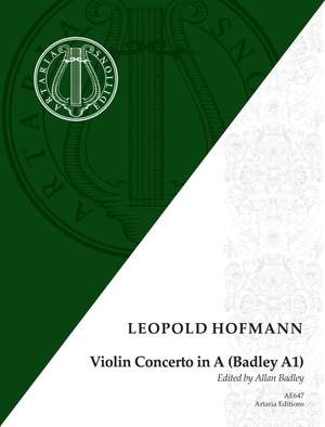 Hofmann, L: Violin Concerto in A A major Badley A1