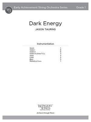Taurins, J: Dark Energy (Score)