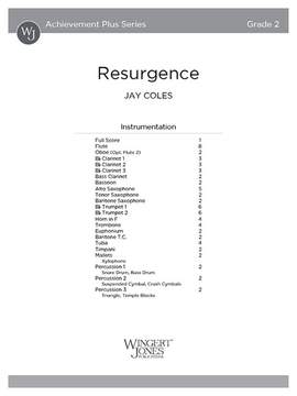 Coles, J: Resurgence (Score)