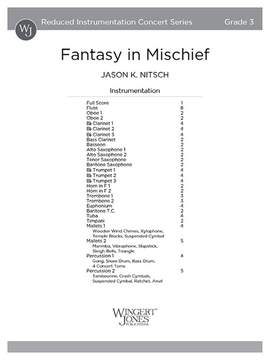 Nitsch, J K: Fantasy in Mischief (Score)