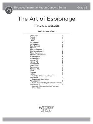 Weller, T: The Art of Espionage (Score)