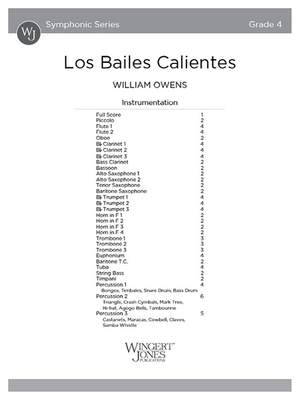 Owens, W: Los Bailes Calientes (Score)