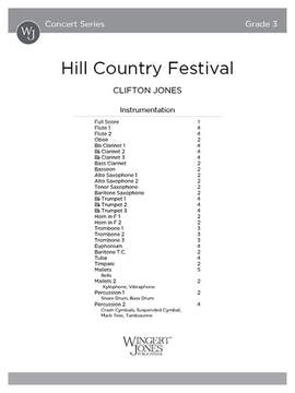 Jones, C: Hill Country Festival (Score)