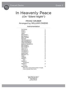 Owens, W: In Heavenly Peace (Score)