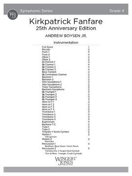 Boysen, J A: Kirkpatrick Fanfare (Score)