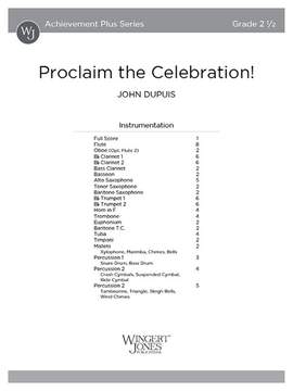 Dupuis, J: Proclaim the Celebration! (Score)
