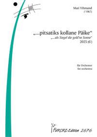 Vihmand, M: „…pitsatiks kollane Päike“,