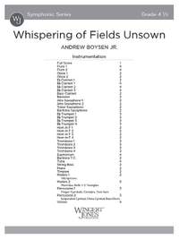 Boysen, J A: Whispering of Fields Unsown (Score)